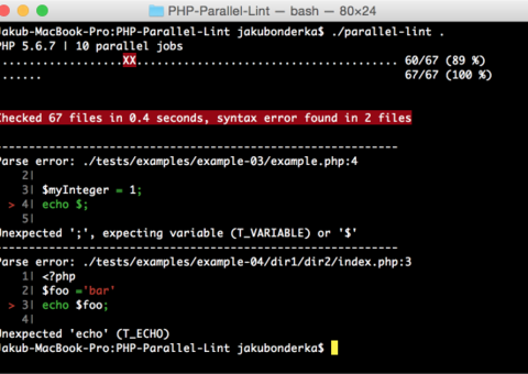 Статический анализатор — PHP Parallel Lint