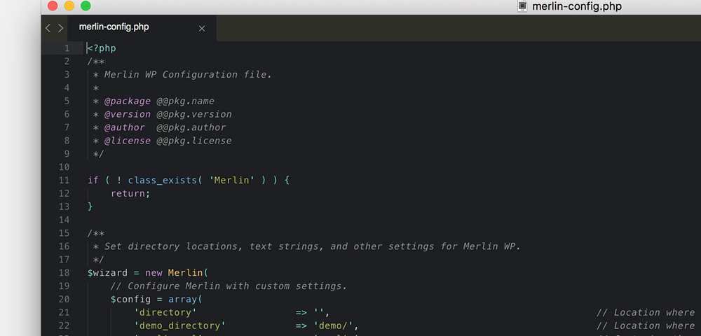 Merlin WP — мастер настройки оформления тем WordPress